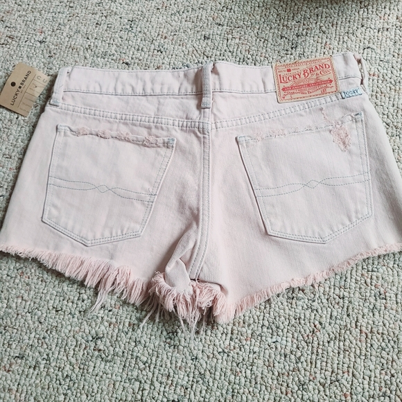 NWT Lucky Brand Destroyed Denim Shorts Size 2/26 - Picture 2 of 5